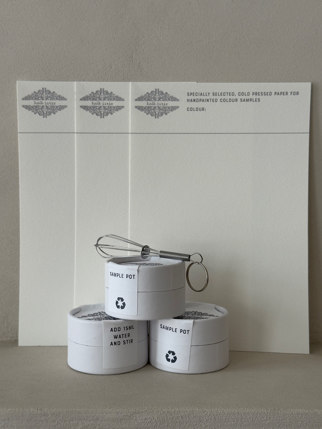 Lime Paint Sample Pots