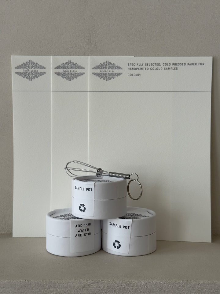 Lime Paint Sample Pots